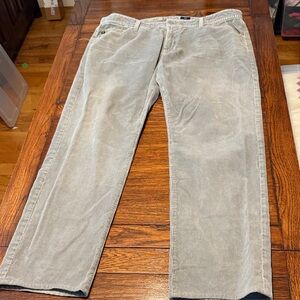 AG Adriano Goldschmied Corduroy Pants in Light Gray size 40x30